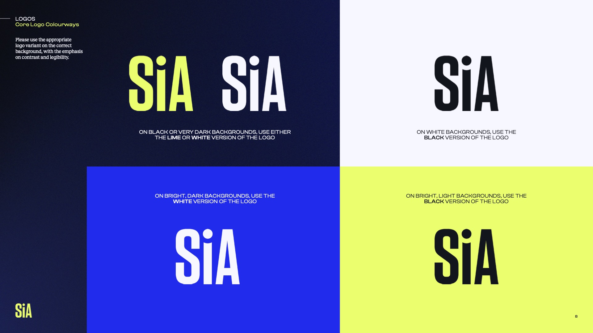 SiA core logo colourways