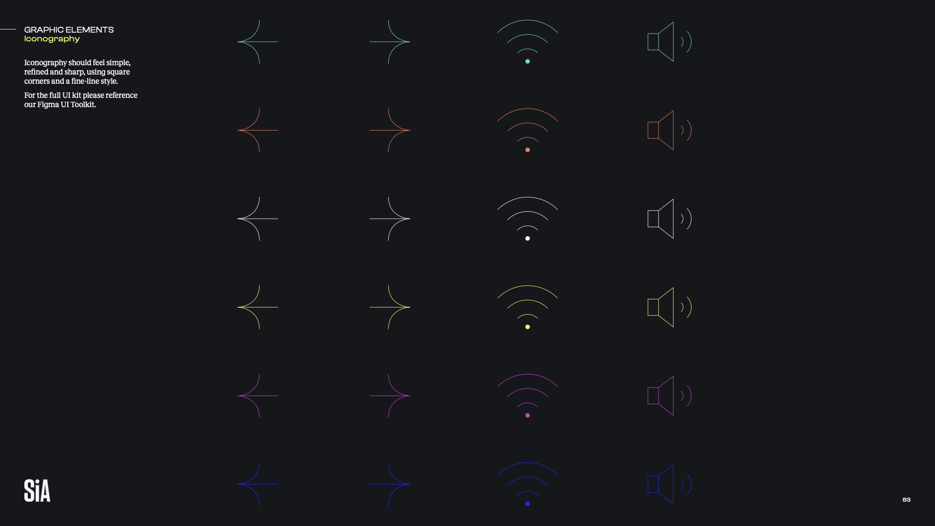 SiA graphic elements: iconography